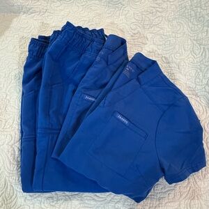 Jaanuu Royal Blue Scrub Ensemble